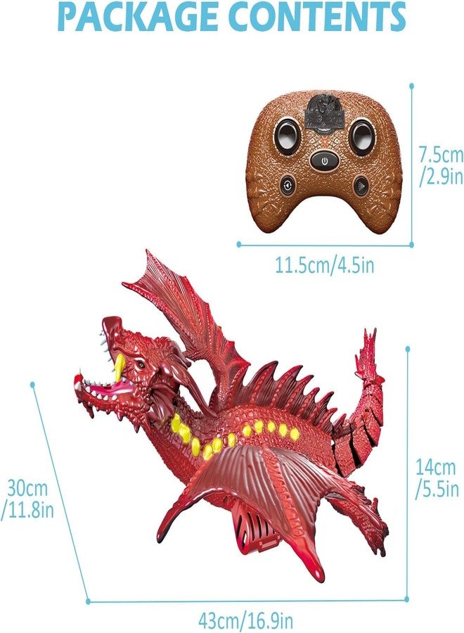 EXOMOON لعبة ديناصور إكسومون للتحكم عن بعد، مسبح، قارب تحكم عن بعد عالي المحاكاة بتردد 2.4 جيجاهرتز، مناسب للبنين والبنات من عمر 8 إلى 12 سنة، هدية مثالية لأعياد الميلاد والهالوين، أو للعب في المسبح. - Image 3
